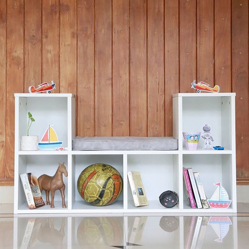 Scholar Bookshelf with Reading Nook 1 Scholar Bookshelf with Reading Nook