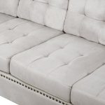 Sectional Sofa Set with Chaise Lounge, Storage Ottoman