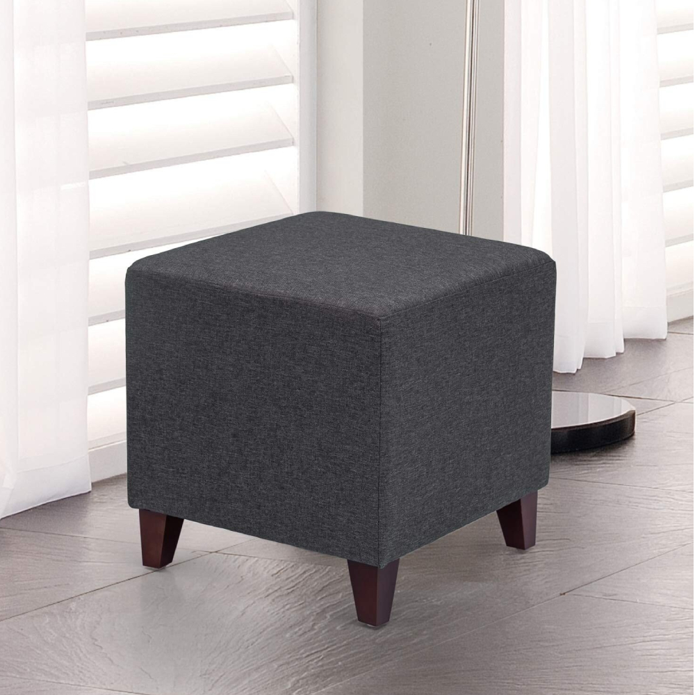 Simple British Style Cube Ottoman Footstool, 4 Simple British Style Cube Ottoman Footstool