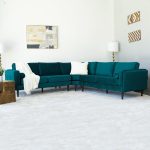 Symmetrical Corner Velvet Sectional Sofa