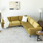 Symmetrical Corner Velvet Sectional Sofa