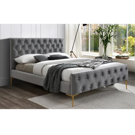 Tufted Low Profile Bed