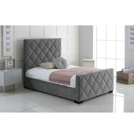 Twin Velvet Upholstered Bed Frame
