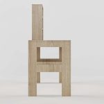 Urbane Study Table in Oak Finish