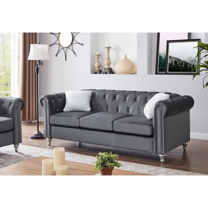 Velvet Tufted Sofa
