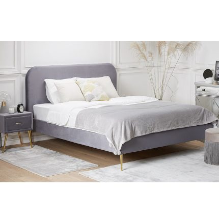 Velvet Upholstered Bed