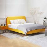Velvet Upholstered Bed