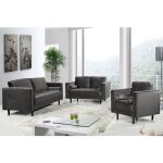 Velvet fabric contemporary tufted sofa