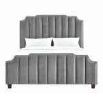 Vertical Tufting Upholstered Bed