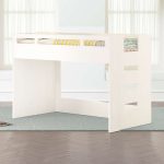 White Glaze Twin Loft Bed with Right Ladder 4