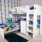 Zard Single L-Shape Bunk Bed with Shelf