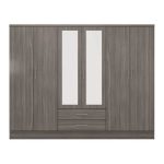 6 Door Manufactured Wood Wardrobe Cabinet
