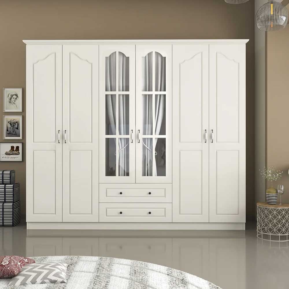 Bozeman-6-Door-Wardrobe-with-Drawers-2 Bozeman 6 Door Wardrobe with Drawers
