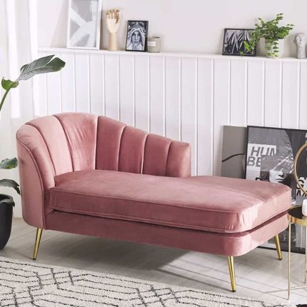 Bravich Velvet Upholstered Chaise Lounge