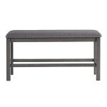 Fatima Furniture Gray Dining Bench