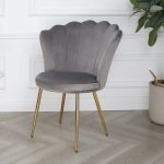 Fatima Furniture Velvet Accent Chair
