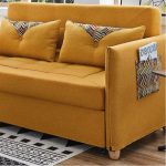 Small Loveseat Sofa Bed with Pull-Out Feature for Living Room