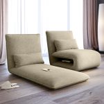 Small Loveseat Sofa Bed with Pull-Out Feature for Living Room