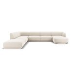 Luxury U-Shaped Velvet Upholstered Sofa