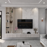 TV Unit with Display Shelving