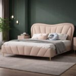 Blush Upholstered Bed
