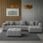 Corner Sofa with Ottoman